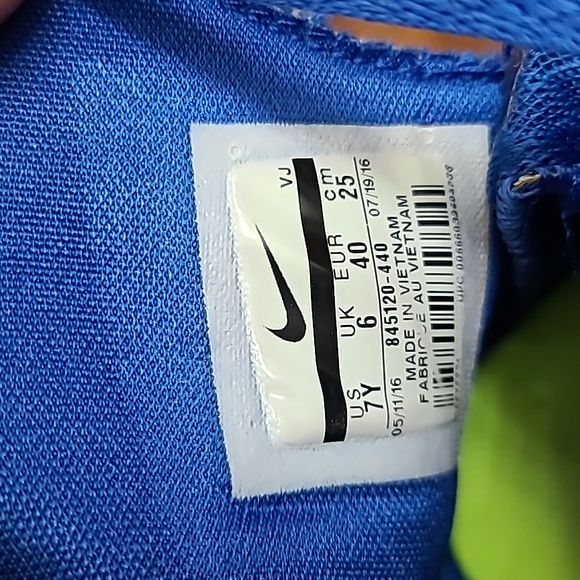 Nike Zoom Hyperdunk 2016 Game Royal Boys Sneakers 845120-440 Size 7Y GS - Picture 8 of 16